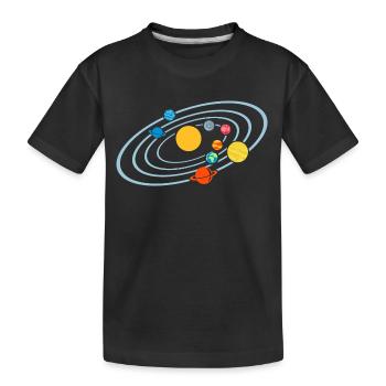 Planète - T-shirt bio Premium Enfant - noir - Devant