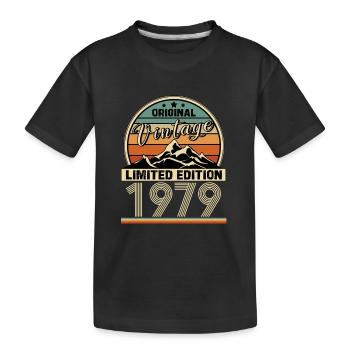 1979 - Kinder Premium Bio T-Shirt - Schwarz - Vorne