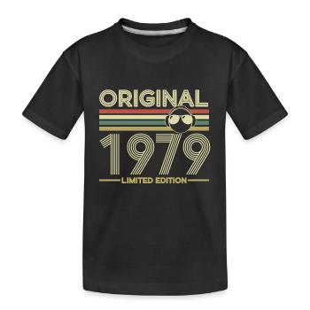 1979 - Kinder Premium Bio T-Shirt - Schwarz - Vorne