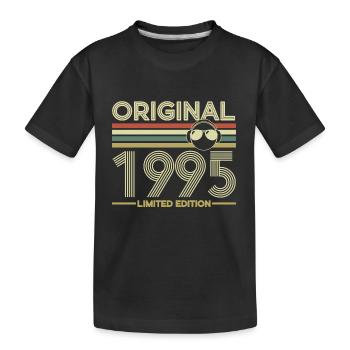 1995 - Kids' Premium Organic T-Shirt - black - Front