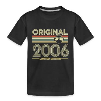 2006 - Kinder Premium Bio T-Shirt - Schwarz - Vorne
