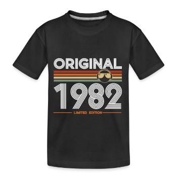 1982 - T-shirt bio Premium Enfant - noir - Devant