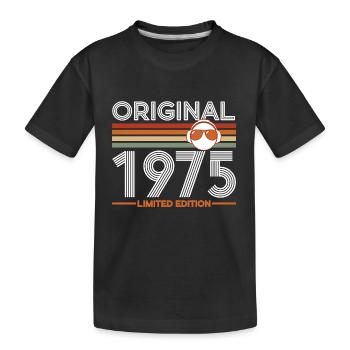 1975 - Kinder Premium Bio T-Shirt - Schwarz - Vorne
