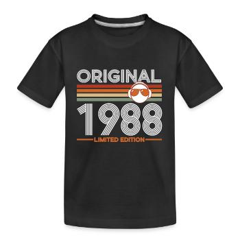 1988 - Kids' Premium Organic T-Shirt - black - Front
