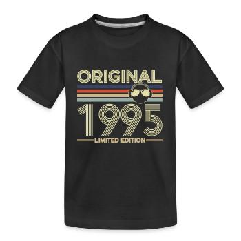 1995 - Kids' Premium Organic T-Shirt - black - Front