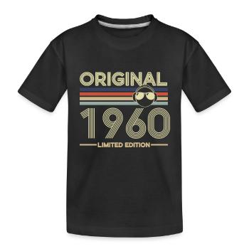 1960 - Kids' Premium Organic T-Shirt - black - Front