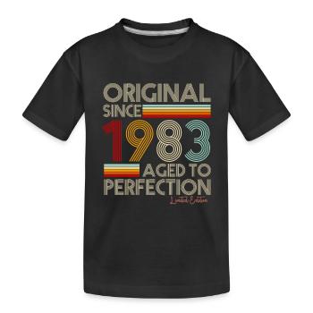 1983 - Kids' Premium Organic T-Shirt - black - Front