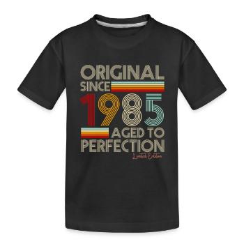 1985 - Kinder Premium Bio T-Shirt - Schwarz - Vorne