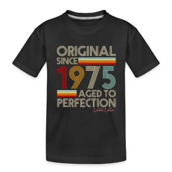 1975 - Kinder Premium Bio T-Shirt - Schwarz - Vorne