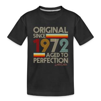1972 - Kinder Premium Bio T-Shirt - Schwarz - Vorne