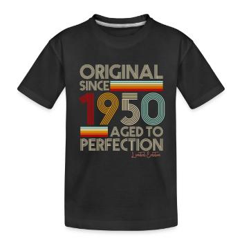 1950 - Kids' Premium Organic T-Shirt - black - Front