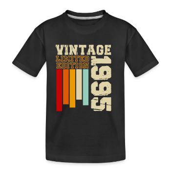 1995 - Kids' Premium Organic T-Shirt - black - Front