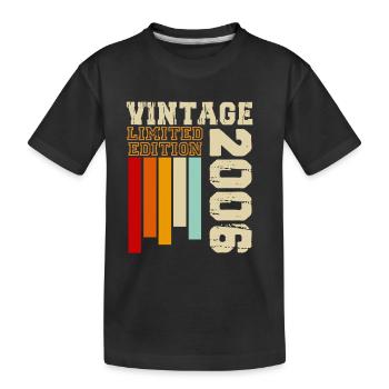 2006 - Kinder Premium Bio T-Shirt - Schwarz - Vorne