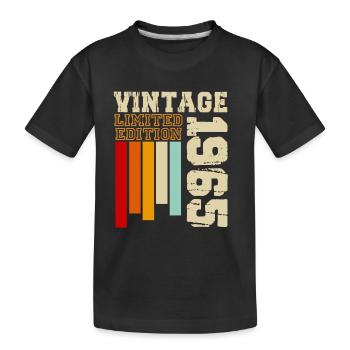 1985 - Kinder Premium Bio T-Shirt - Schwarz - Vorne