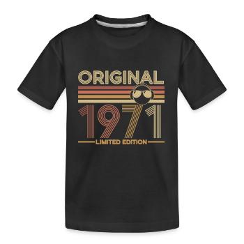 1971 - Kids' Premium Organic T-Shirt - black - Front