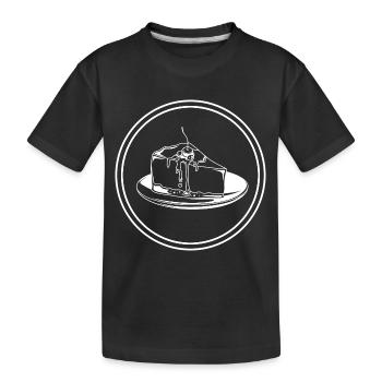 Baking Cheesecake - Kids' Premium Organic T-Shirt - black - Front