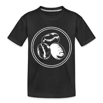 Café en grains Icon Café - T-shirt bio Premium Enfant - noir - Devant