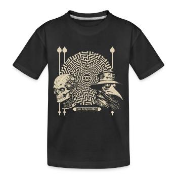 in labyrintho - Kinder Premium Bio T-Shirt - Schwarz - Vorne