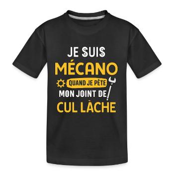 Mechaniker - Kinder Premium Bio T-Shirt - Schwarz - Vorne