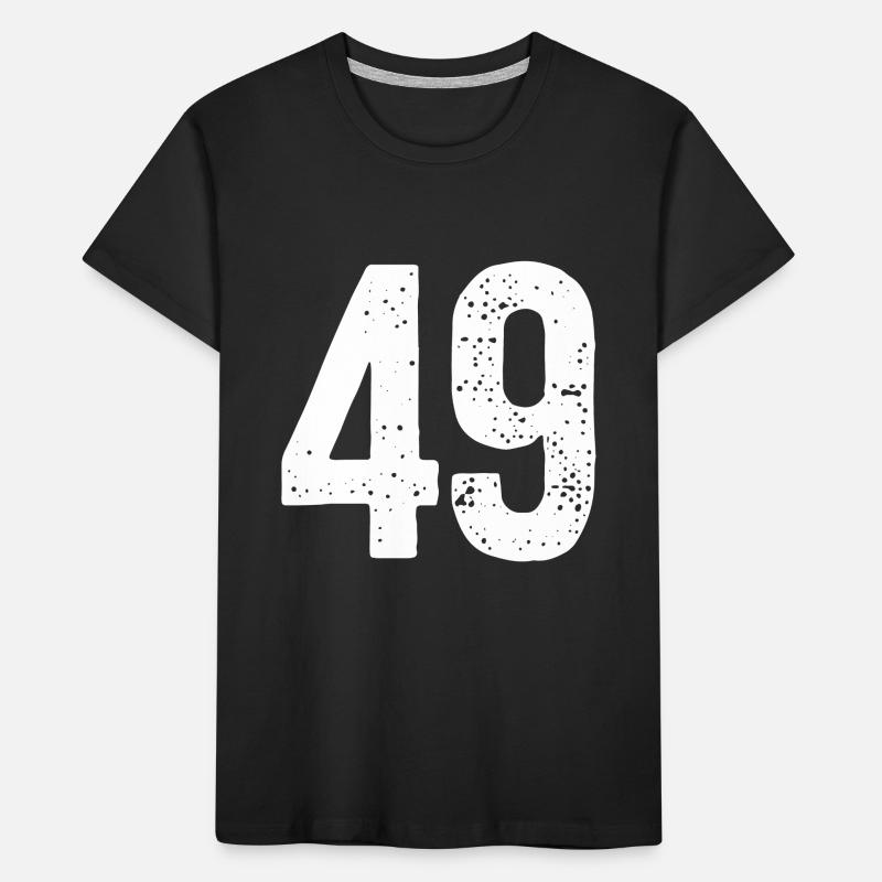 49 Numéros Blanc T-shirt bio Premium Enfant