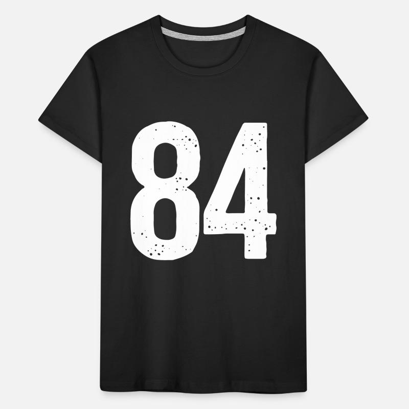 84 Numéros Blanc T-shirt bio Premium Enfant