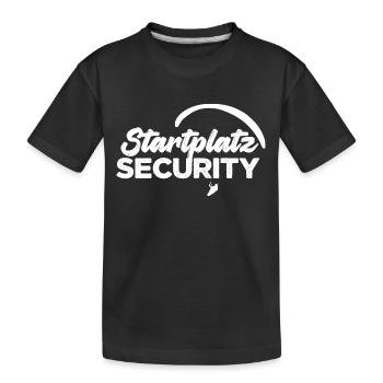 Startplatz Security - Kinder Premium Bio T-Shirt - Schwarz - Vorne