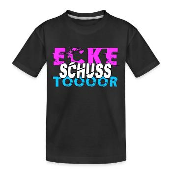 Hockey sur gazon Slogan Mascotte de fan de hockey - T-shirt bio Premium Enfant - noir - Devant