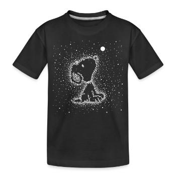 Peanuts Snoopy Univers Étoiles - T-shirt bio Premium Enfant - noir - Devant