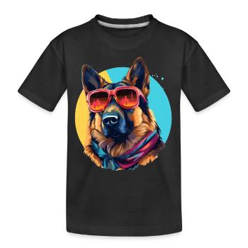 Urban Guardian: Sheepdog street vibes - T-shirt bio Premium Enfant - noir - Devant