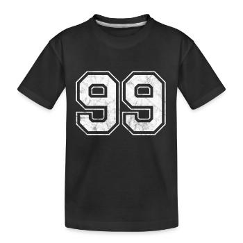 Numéro 99 - T-shirt bio Premium Enfant - noir - Devant