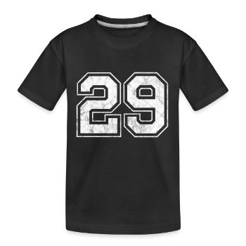 Anzahl 29 - Kinder Premium Bio T-Shirt - Schwarz - Vorne