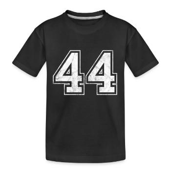 Anzahl 44 - Kinder Premium Bio T-Shirt - Schwarz - Vorne