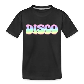 Disco - Kinder Premium Bio T-Shirt - Schwarz - Vorne