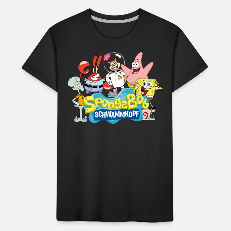 Bob l'Éponge Logo Patrick Thaddäus Krabs T-shirt bio Premium Enfant