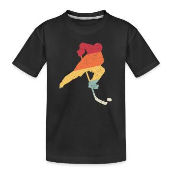 Hockey vinatge t-shirt hockey hockey sur glace - T-shirt bio Premium Enfant - noir - Devant