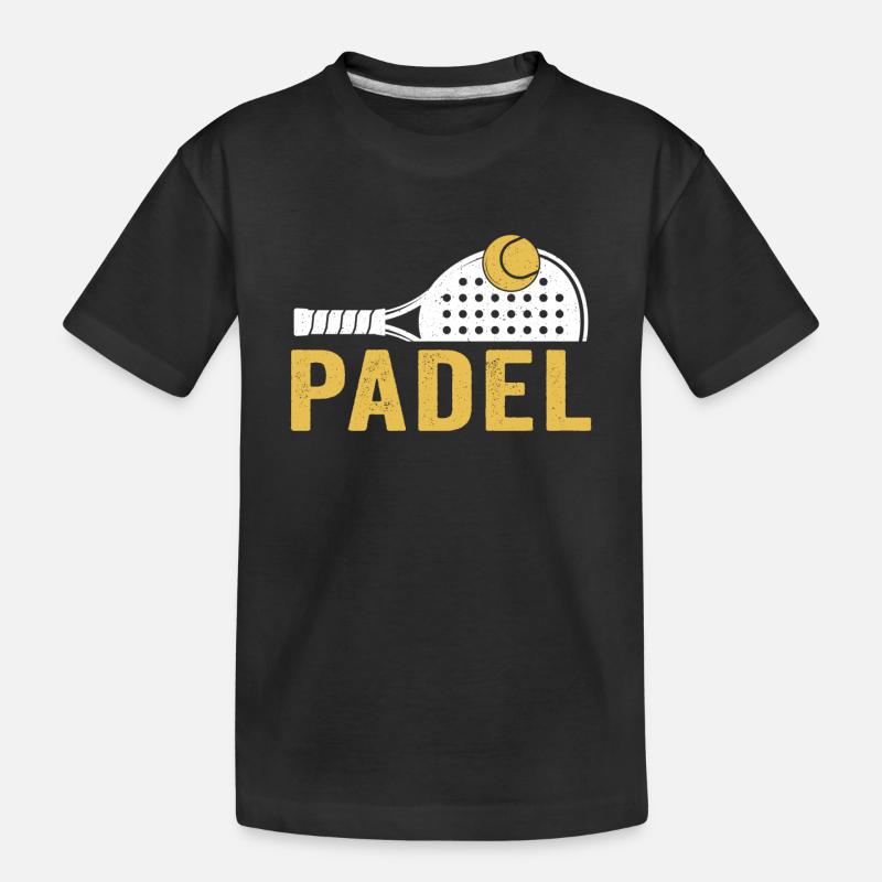 padel - T-shirt bio Premium Enfant - noir
