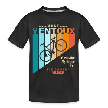 vélo mont ventoux cyclsite velo - T-shirt bio Premium Enfant - noir - Devant