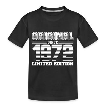 1972 - Kinder Premium Bio T-Shirt - Schwarz - Vorne