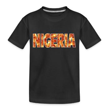 Nigéria - T-shirt bio Premium Enfant - noir - Devant