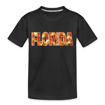 Florida - Kinder Premium Bio T-Shirt - Schwarz - Vorne