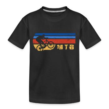 VTT vélo de descente chaîne de vélo de montagne - T-shirt bio Premium Enfant - noir - Devant