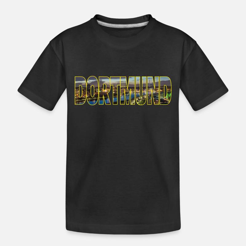Dortmund - Kinder Premium Bio T-Shirt - Schwarz