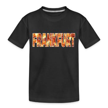 Frankfurt - Kinder Premium Bio T-Shirt - Schwarz - Vorne