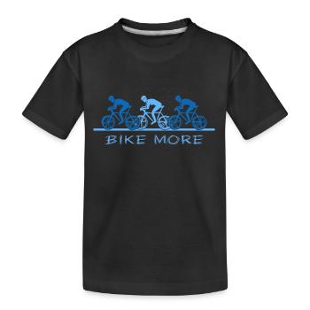 Bicycle Road Bike Chaîne de vélo « good ride bike more » - T-shirt bio Premium Enfant - noir - Devant