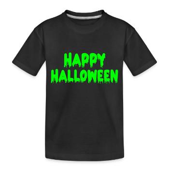 Joyeux halloween - T-shirt bio Premium Enfant - noir - Devant