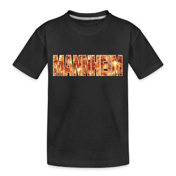 Mannheim - Kinder Premium Bio T-Shirt - Schwarz - Vorne