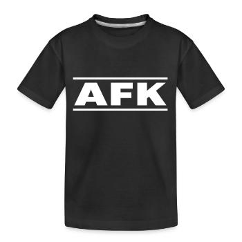 Le joueur « AFK » nerd hors ligne veut jouer - T-shirt bio Premium Enfant - noir - Devant