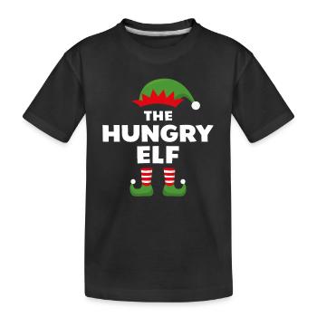 The Hungry Elf - Kids' Premium Organic T-Shirt - black - Front