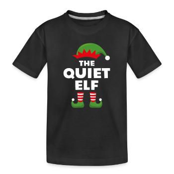 Der stille Elf - Kinder Premium Bio T-Shirt - Schwarz - Vorne