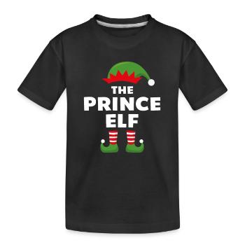 The Prince Elf - Kids' Premium Organic T-Shirt - black - Front